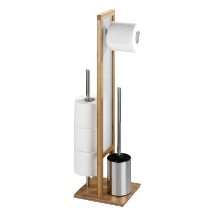 WENKO 24391100 - WC kartáč RIVALTA 18x70 cm hnědá/bílá/černá