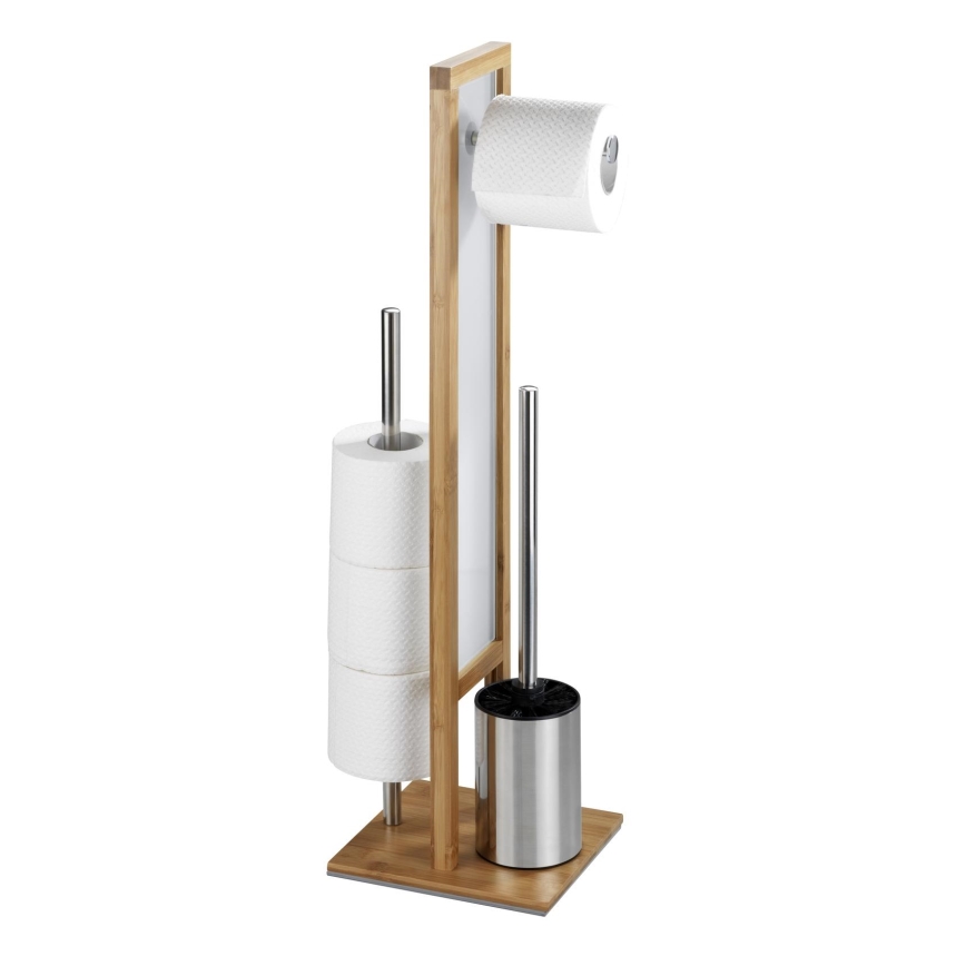 WENKO 24391100 - WC kartáč RIVALTA 18x70 cm hnědá/bílá/černá