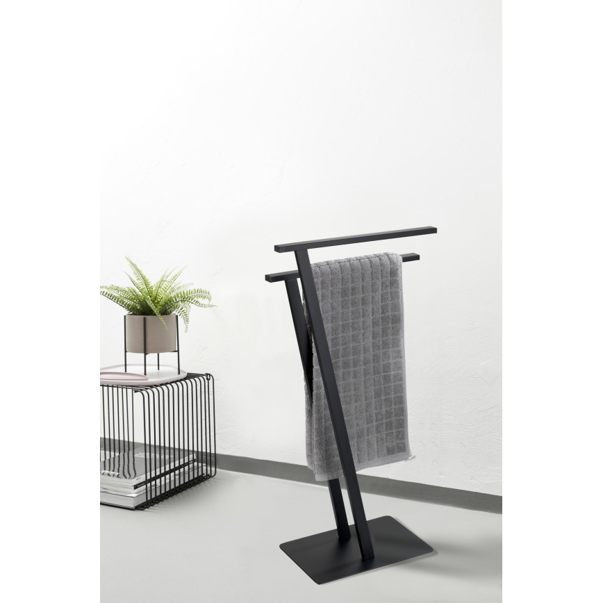 WENKO 24396100 - Stojan na ručníky LIRIO 20x40 cm černá