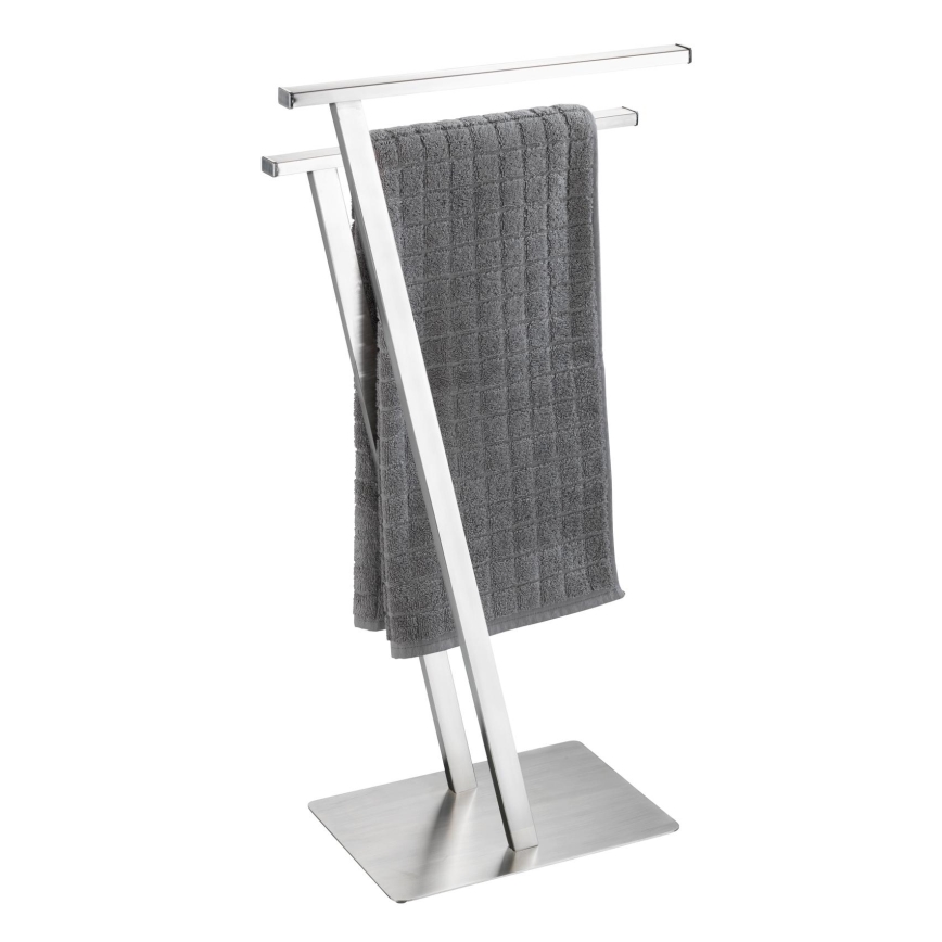 WENKO 24397100 - Držák ručníků LIRIO 20x76,5 cm nerez/satin