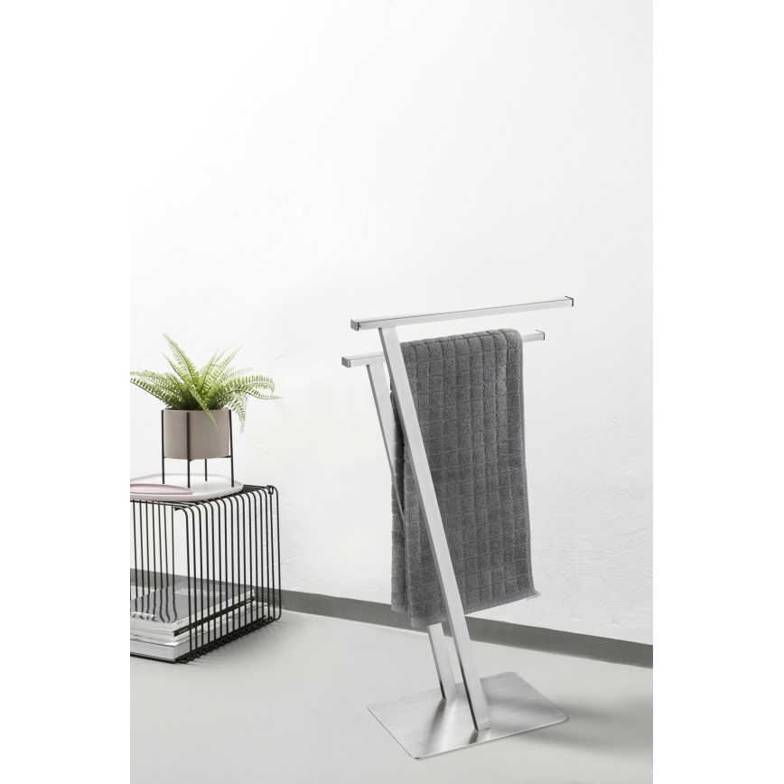 WENKO 24397100 - Držák ručníků LIRIO 20x76,5 cm nerez/satin