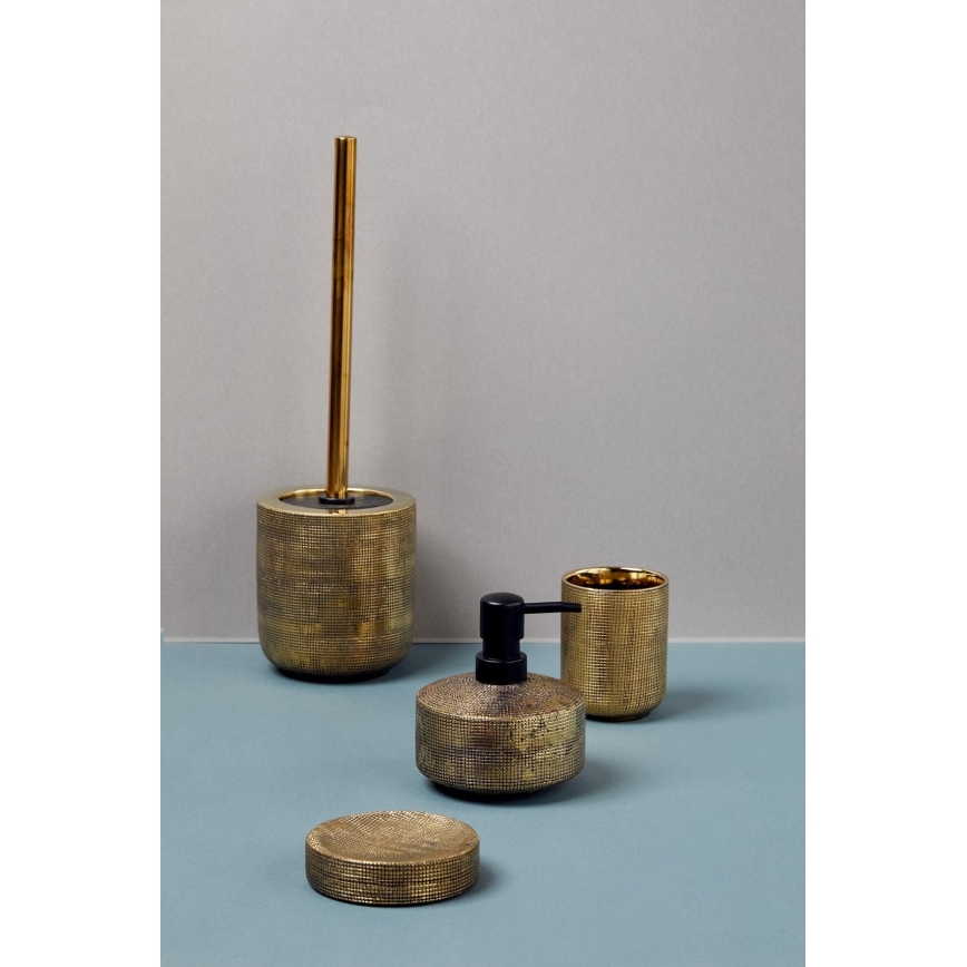 WENKO 24400100 - Pohárek na kartáčky RIVARA 7,5x9,5 cm zlatá