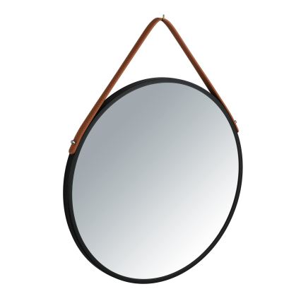 WENKO 24424100 - Zrcadlo BORRONE 40x40 cm černá/stříbrná