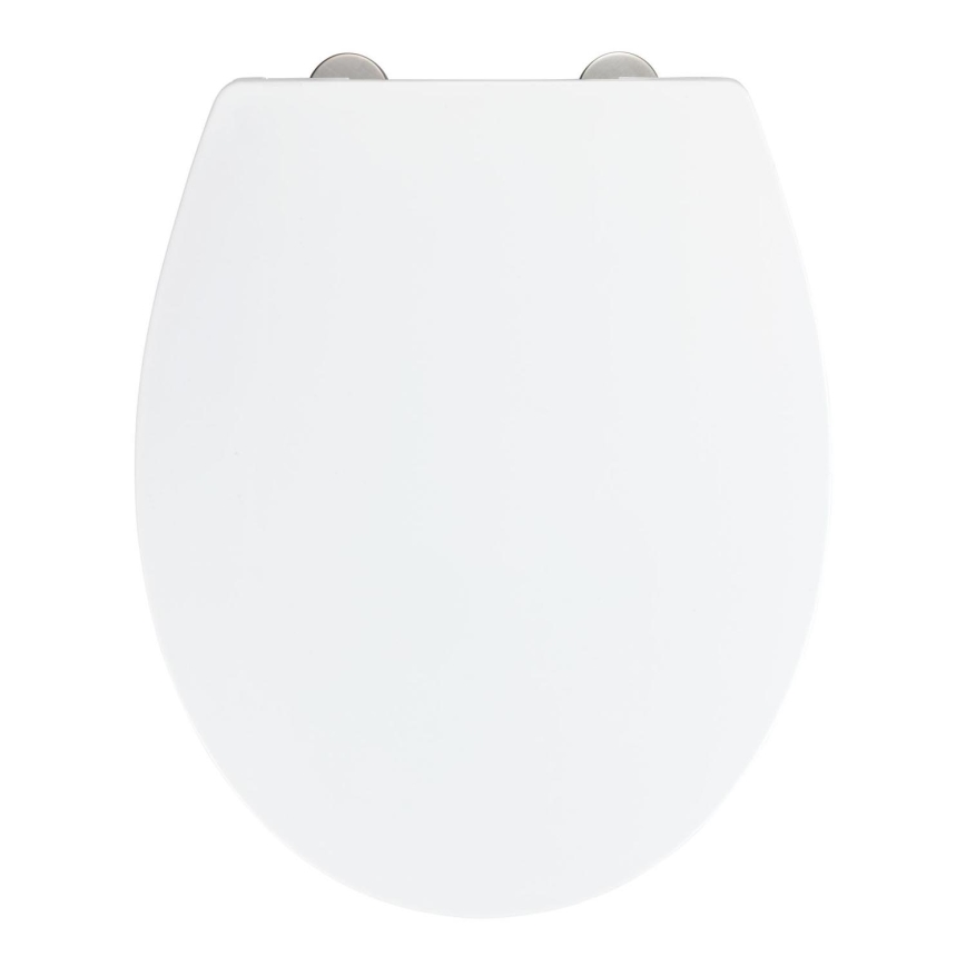 WENKO 24516100-WC sedátko 300/350 KG WC-SITZE 37x44,5 cm bílá/stříbrná