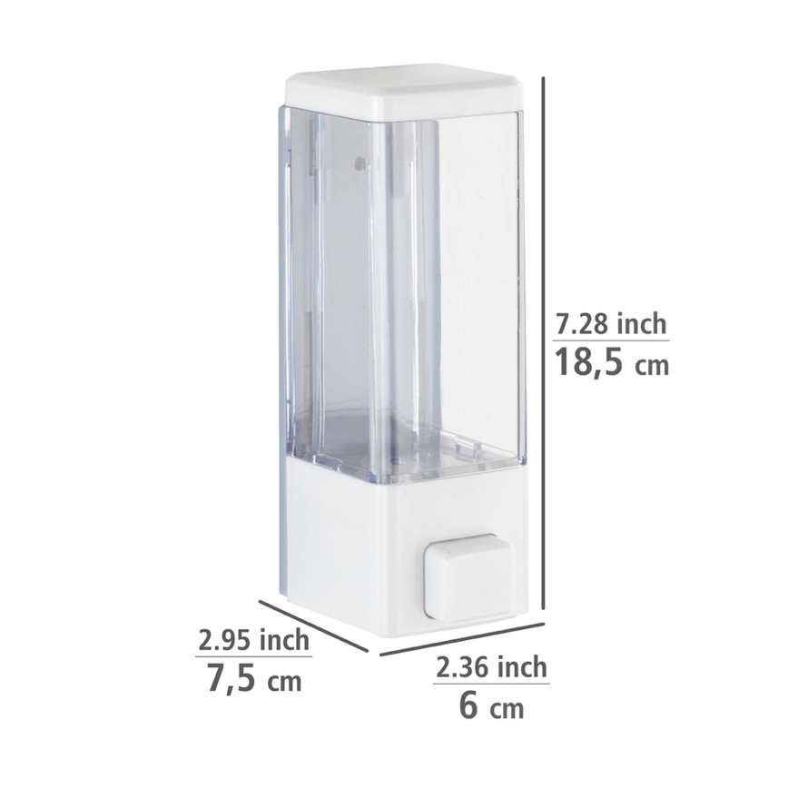 WENKO 24594100-Dávkovač mýdla ISTRES 320 ml bílá/čirá