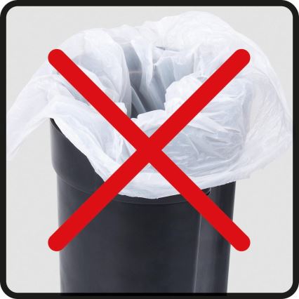 WENKO 24678100 - Koš LEMAN 21x24 cm bílá/černá