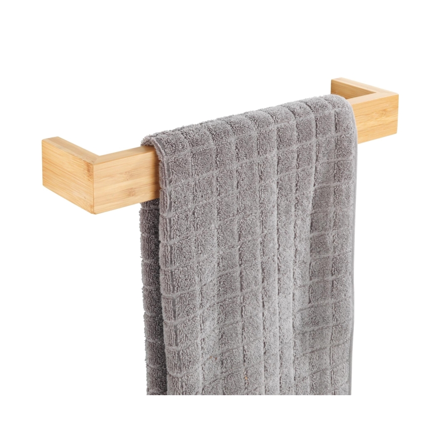 WENKO 24741100 - Držák ručníků BAMBUSA 40x9 cm hnědá