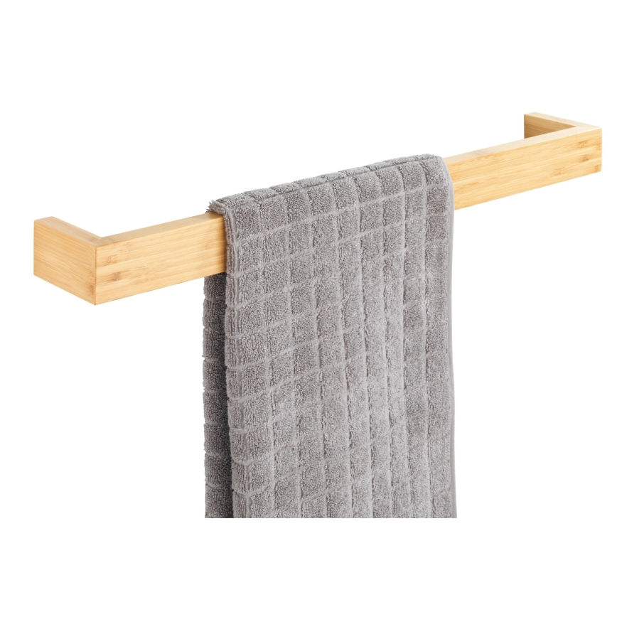 WENKO 24742100 - Držák ručníků BAMBUSA 60x9 cm hnědá