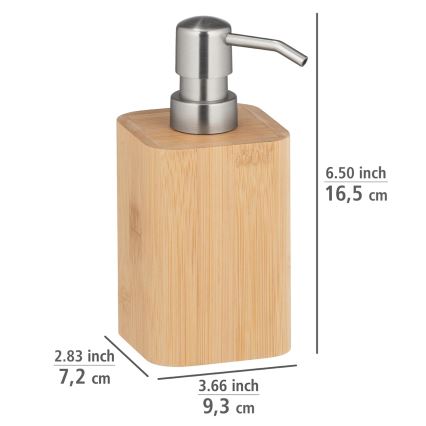 WENKO 24747100 - Dávkovač mýdla BAMBUSA 9,3x16,5 cm hnědá