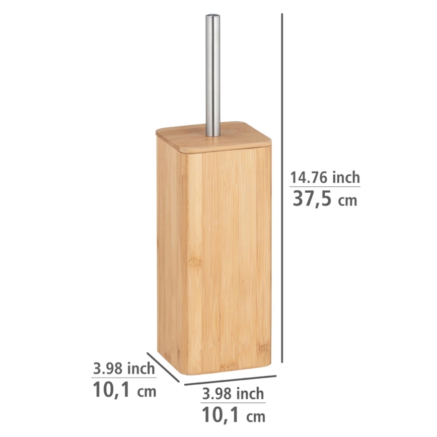 WENKO 24748100 - WC štětka BAMBUSA 10x37,5 cm hnědá