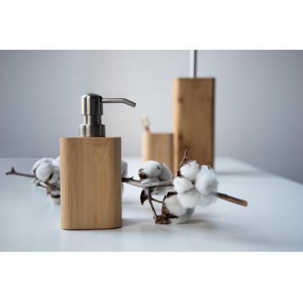 WENKO 24748100 - WC štětka BAMBUSA 10x37,5 cm hnědá