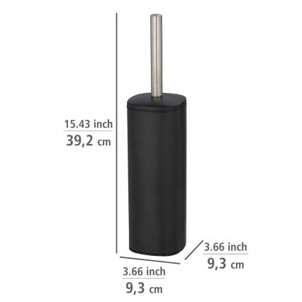 WENKO 24778100 - WC štětka ALASSIO 9,3x39,2 cm nerez/černá