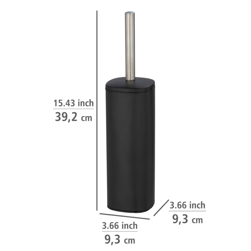 WENKO 24778100 - WC štětka ALASSIO 9,3x39,2 cm nerez/černá