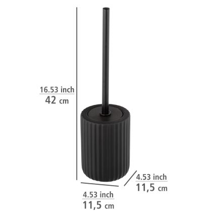 WENKO 24805100 - WC štětka BELLUNO 11,5x42 cm černá
