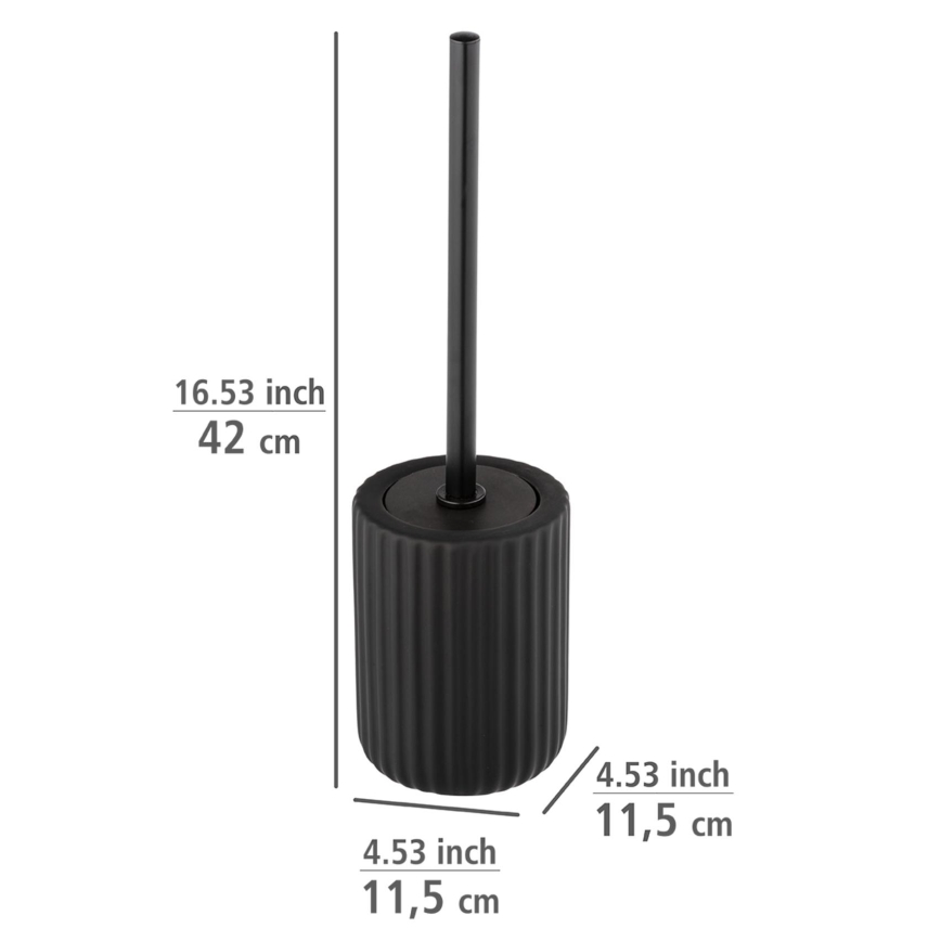 WENKO 24805100 - WC štětka BELLUNO 11,5x42 cm černá