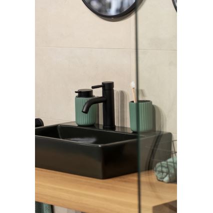 WENKO 24807100 - Dávkovač mýdla BELLUNO 8x13,5 cm zelená/černá