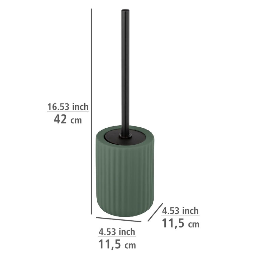 WENKO 24808100 - WC štětka BELLUNO 11,5x42 cm zelená/černá