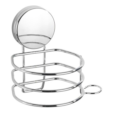 WENKO 24857100-Držák fénu STATIC-LOC + OSIMO 14x13 cm lesk. chrom