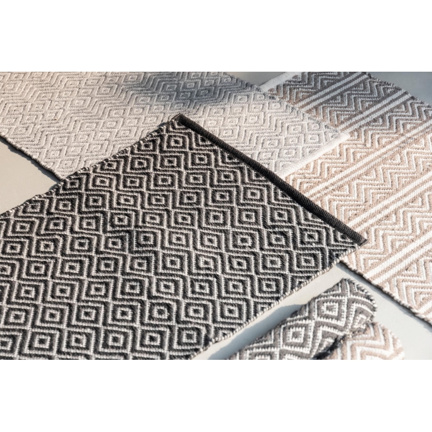 WENKO 24868100-Předložka SHAKI 50x80 cm béžová/bílá