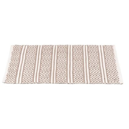 WENKO 24868100-Předložka SHAKI 50x80 cm béžová/bílá