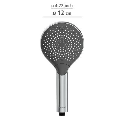 WENKO 24921100 - Sprchová hlavice WATERSAVING SYSTEM 12x12 cm lesklý chrom/šedá