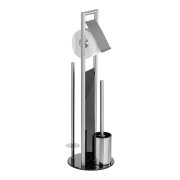 WENKO 24981800 - WC set RAVINA 20x70 cm nerez/stříbrná