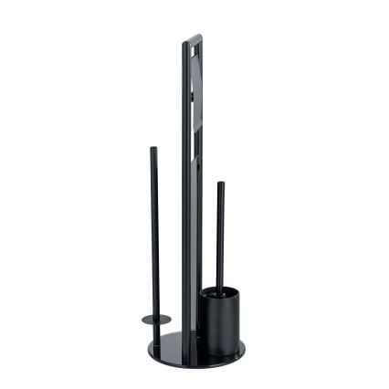 WENKO 24982800 - WC set RAVINA 20x70 cm nerez/černá