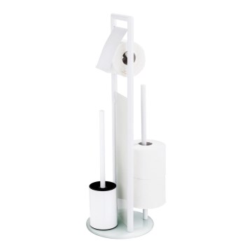 WENKO 24983800 - WC set RAVINA 20x70 cm nerez/bílá