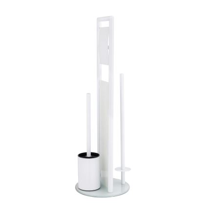WENKO 24983800 - WC set RAVINA 20x70 cm nerez/bílá