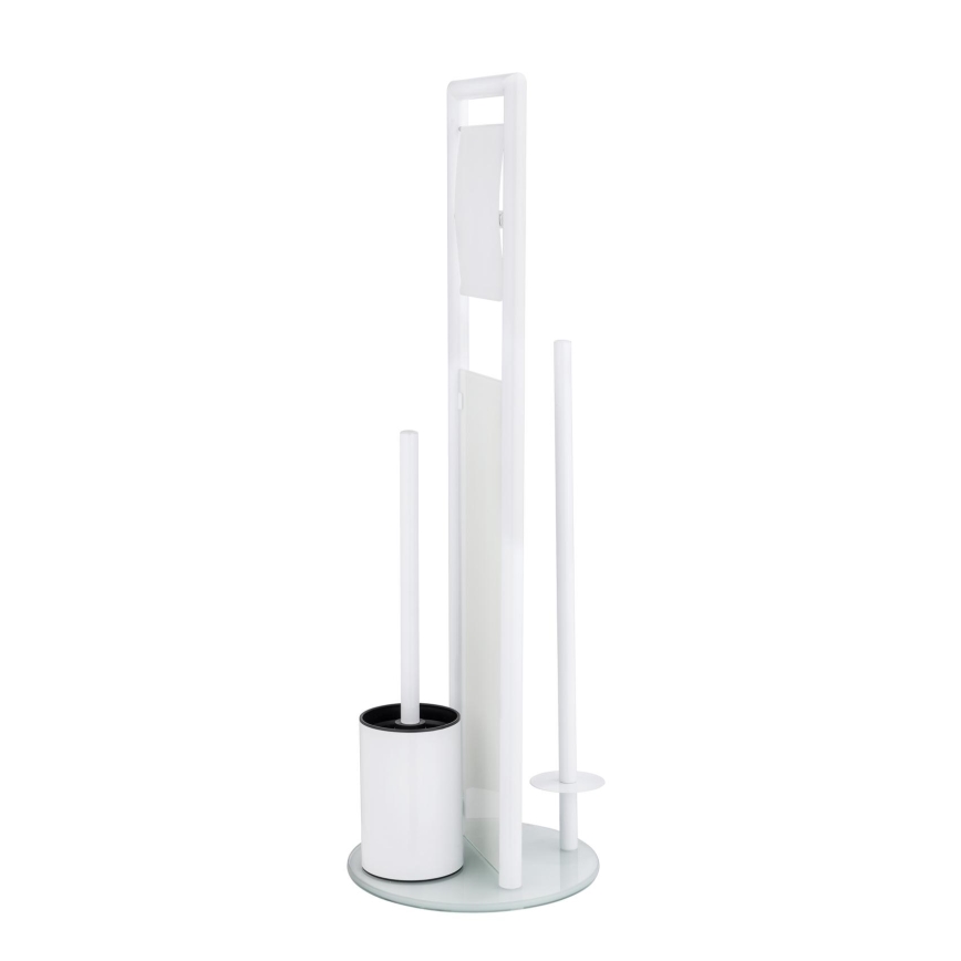 WENKO 24983800 - WC set RAVINA 20x70 cm nerez/bílá