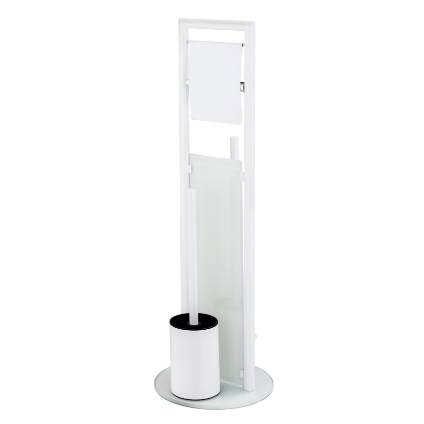 WENKO 24983800 - WC set RAVINA 20x70 cm nerez/bílá