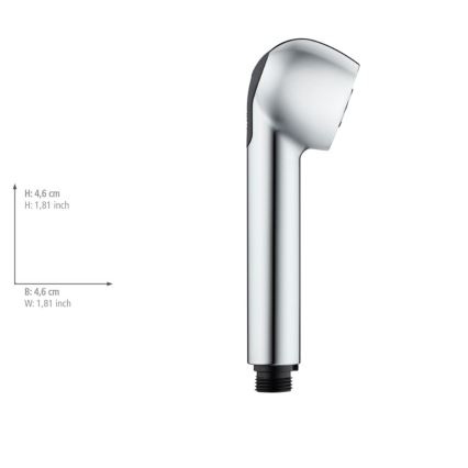 WENKO 25118100 - Sprchová hlavice WATERSAVING SYSTEM 4,6x4,6 cm chrom