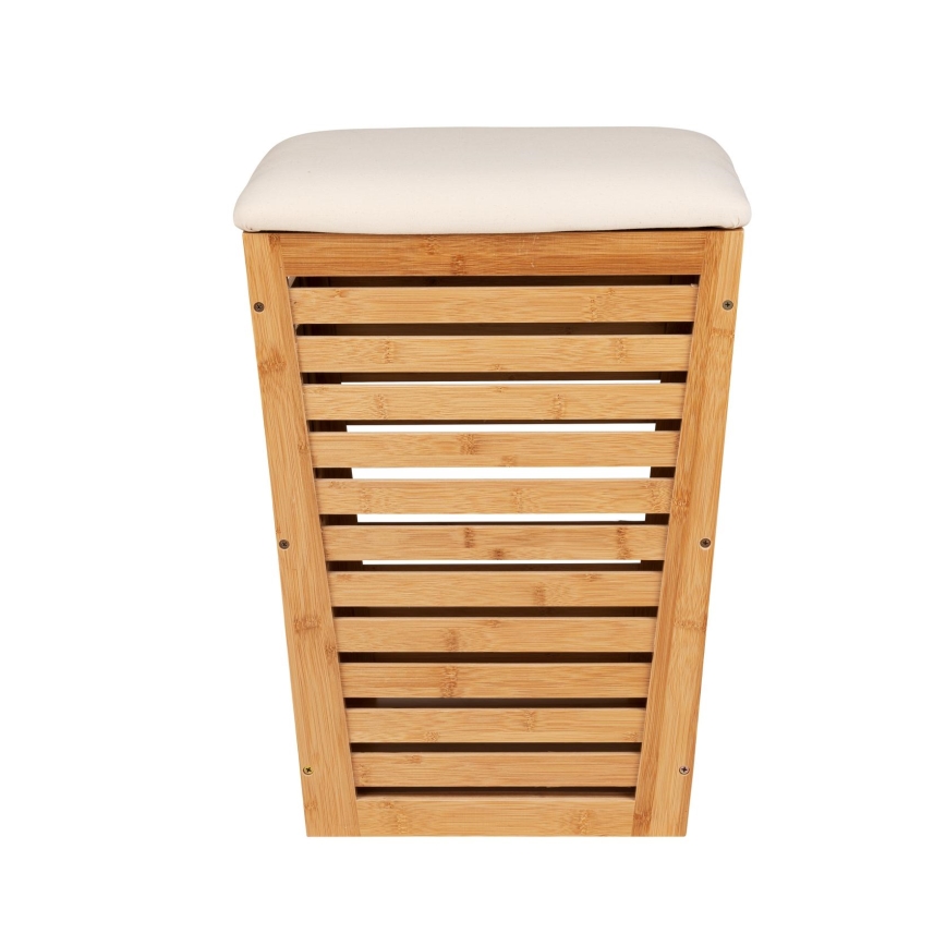 WENKO 25143100 - Koš na prádlo BAMBUSA 40x56 cm hnědá