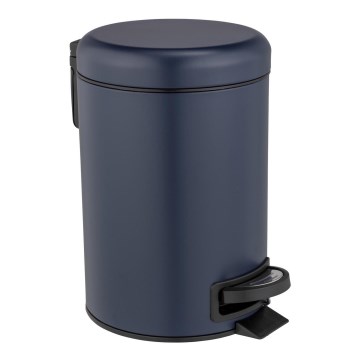 WENKO 25153100 - Koš na odpadky LEMAN 17x25 cm modrá/černá