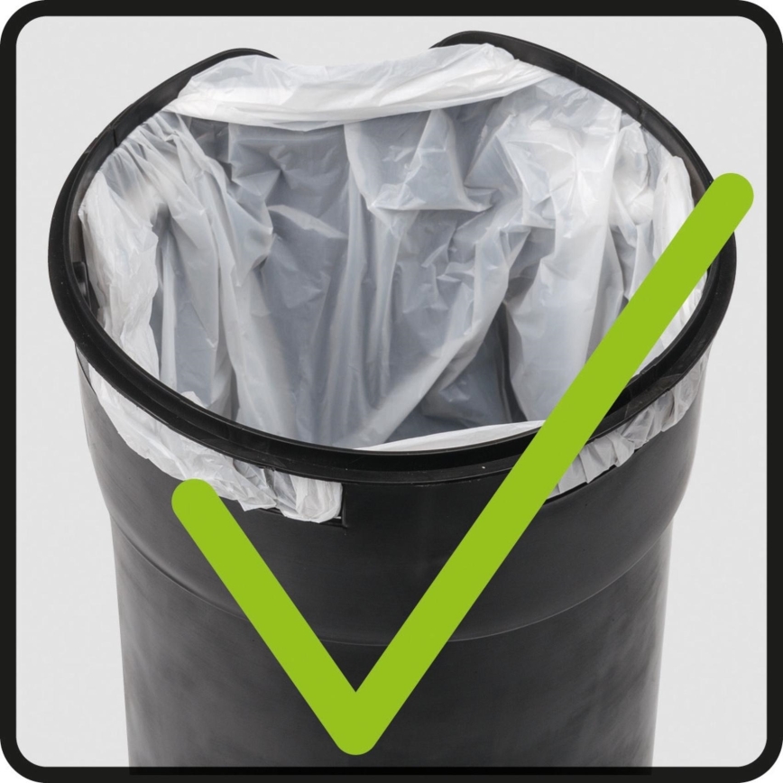 WENKO 25153100 - Koš na odpadky LEMAN 17x25 cm modrá/černá