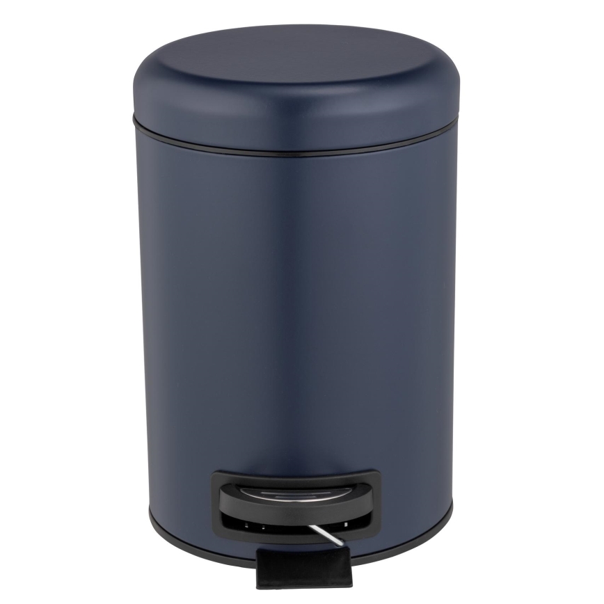 WENKO 25153100 - Koš na odpadky LEMAN 17x25 cm modrá/černá