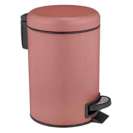WENKO 25155100 - Koš na odpadky LEMAN 17x25 cm růžová/černá