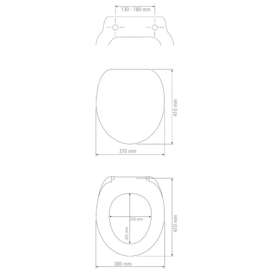 WENKO 25171100-WC sedátko PRIMA 37x41 cm zelená/stříbrná