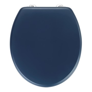 WENKO 25172100-WC sedátko PRIMA 37x41 cm modrá/stříbrná