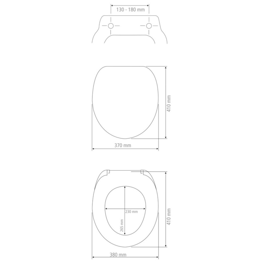 WENKO 25172100-WC sedátko PRIMA 37x41 cm modrá/stříbrná