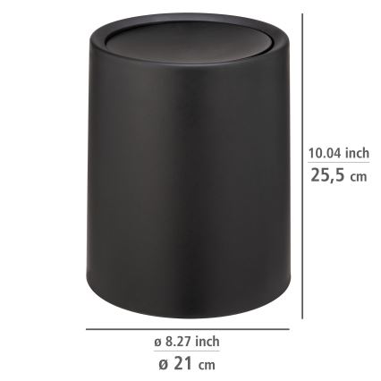 WENKO 25208100 - Koš ATRI 21x25,5 cm černá