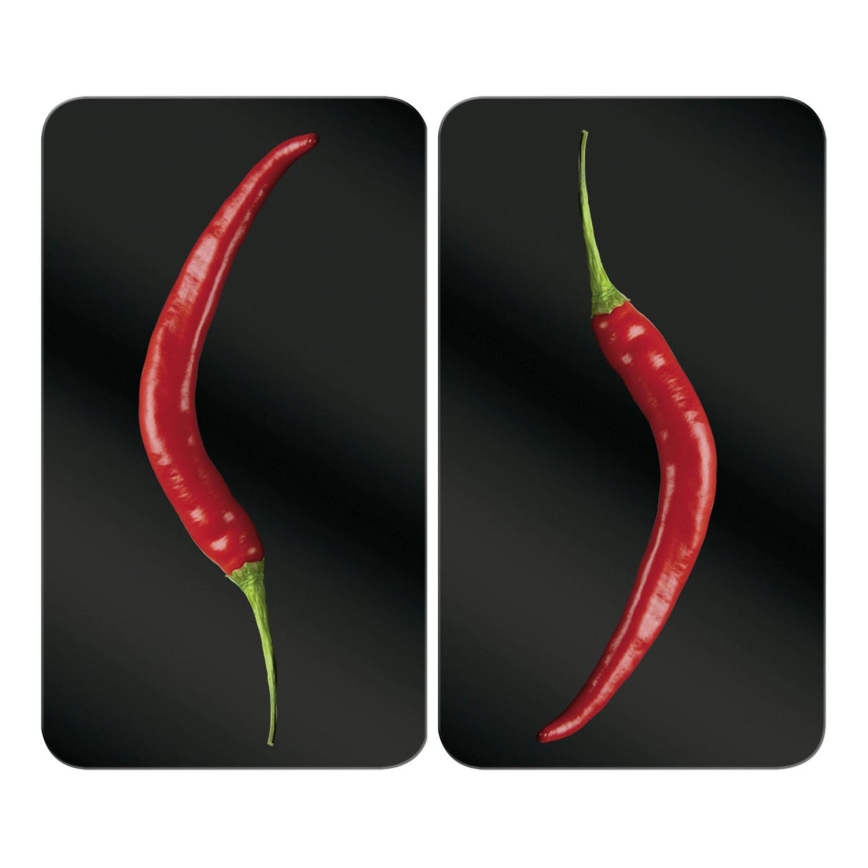 WENKO 2521380100 - Kryt varné desky 30x52 cm pestrobarevná/šedá/čirá