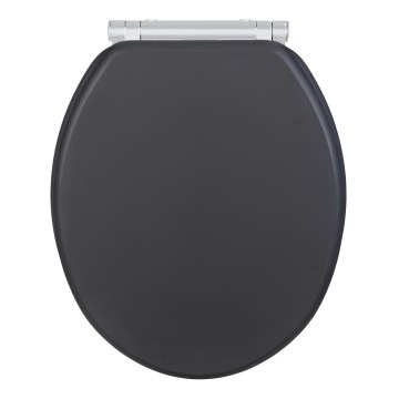 WENKO 25218100-WC sedátko MORRA 35x42 cm antracit/stříbrná