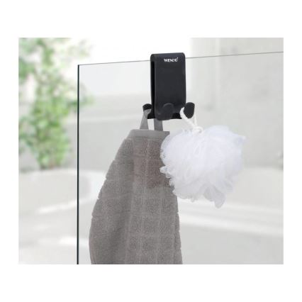 WENKO 25229100-Háček VERNA DUO 5x9,5 cm černá