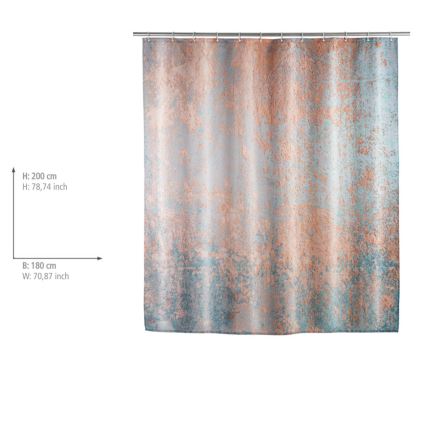 WENKO 25239100 - Sprchový závěs AGATE 180x200 cm pestrobarevná