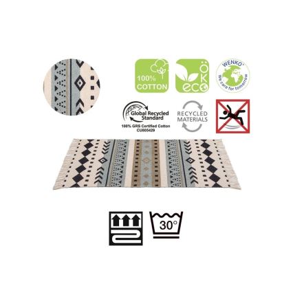 WENKO 25277100-Předložka RECYCLED COTTON 80x50 cm pestrobarevná