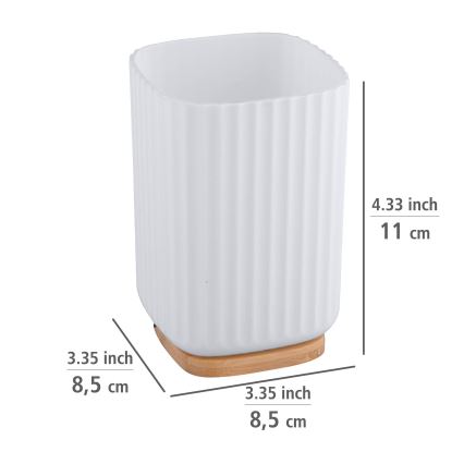 WENKO 25293100 - Kelímek ROTELLO 8,5x11 cm bílá/hnědá
