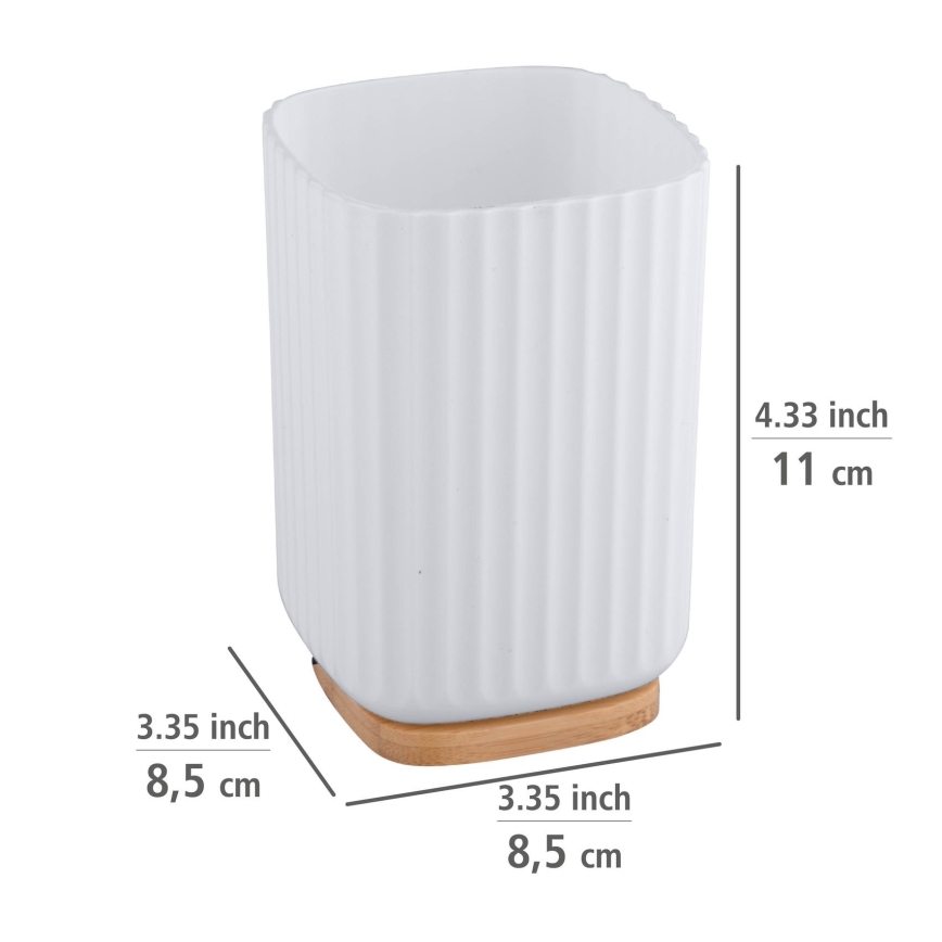 WENKO 25293100 - Kelímek ROTELLO 8,5x11 cm bílá/hnědá