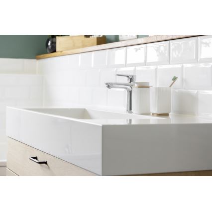 WENKO 25294100 - Dávkovač mýdla ROTELLO 8,9x12,7 cm bílá/hnědá