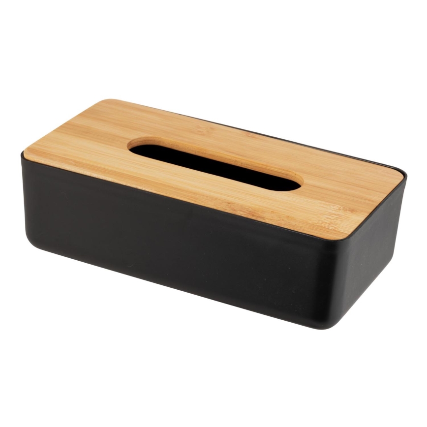WENKO 25319100 - Kosmetický box ROTELLO 24x12,7 cm černá/hnědá